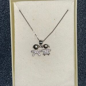 Elegant 925 Sterling Silver Pendant Necklace